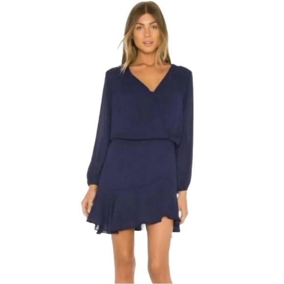 NWT Navy Blue Krisa Mini Dress. Sold on Revolve - Picture 1 of 4
